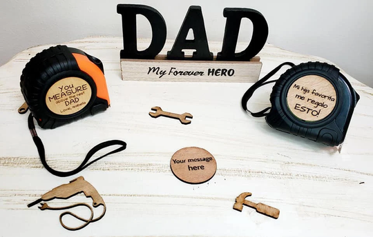 Persinalized Engraved Tape Measure | Gifts For Dad Father's Day Step-Dad Grandparent Wedding Groomsman Realtor Gift