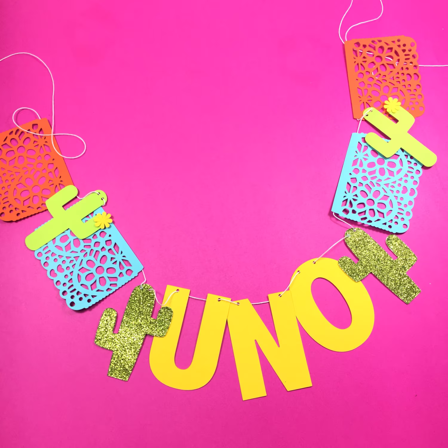 High Chair Banner, Papel Picado, Fiesta Birthday, Cake Smash, Photo, First Party Decorations, Baby Fiesta, Cactus