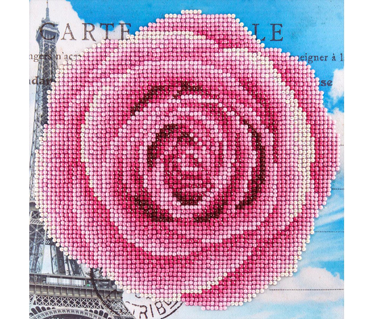 Leisure Arts Rose Diamond Facet Art Kit ~ Dotz Beginner Painting