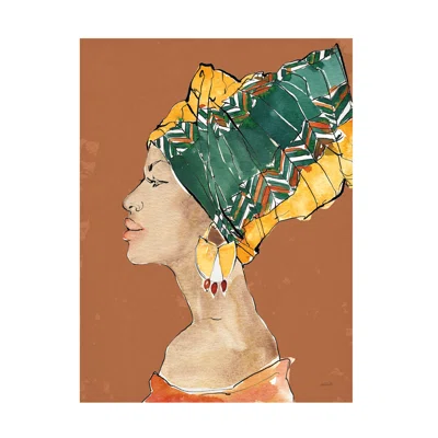 Anne Tavoletti 'African Flair VII Earthy' Canvas Art