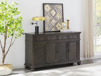Garberville 62.13" Wide 4 Drawer Sideboard