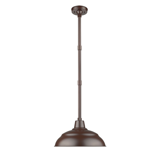 Millennium Lighting 14" Warehouse Shade with Stems & Canopy in Multiple Finishes