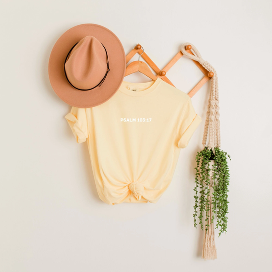 Psalm 10317 Comfort Colors Tee, From Everlasting To T-Shirt, Christian Butter Colors, Cute Oversized Tee