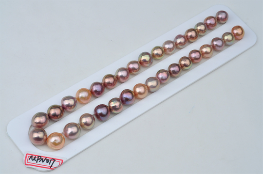 Natural Metallic Multi-Color Edison Pearls No Hole-Mpn017