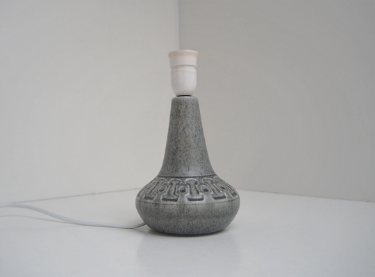 Gray Ceramic Table Lamp By Einar Johansen & Manufactured Søholm | Soholm, 1960S