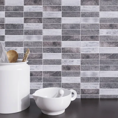 Recycle Glass Brick Joint Mosaic Wall Tile