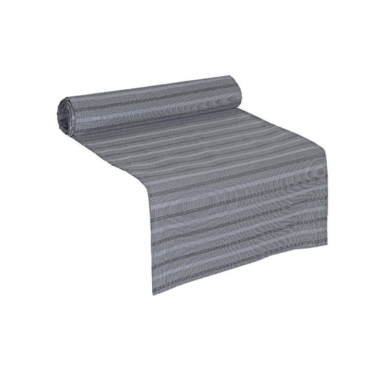 Stripe Outdoor Table Runner 63" (Gray)