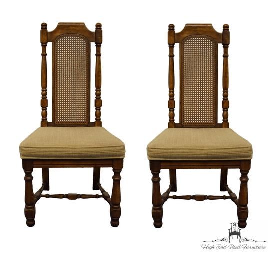 Universal Furniture Italian Provincial Cane Back Dining Side Chair