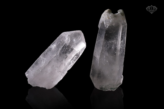 Natural Himalayan White Samadhi Quartz, 102Gm Crystal Clear Quartz Pencil, 2 Pieces, & Crystal, For Home Décor Whq 2035