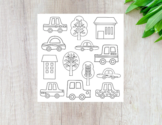 Cars Coloring Stickers, Kids Summer Activities, Color Your Own Activity, Crafting, Arts & Crafts For Kids