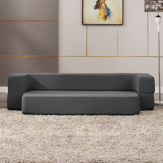 Folding Sofa Bed,Convertible Futon Couch Bed with Memory Foam Mattress,Sleeper Couches Bed for Livingroom/Bedroom