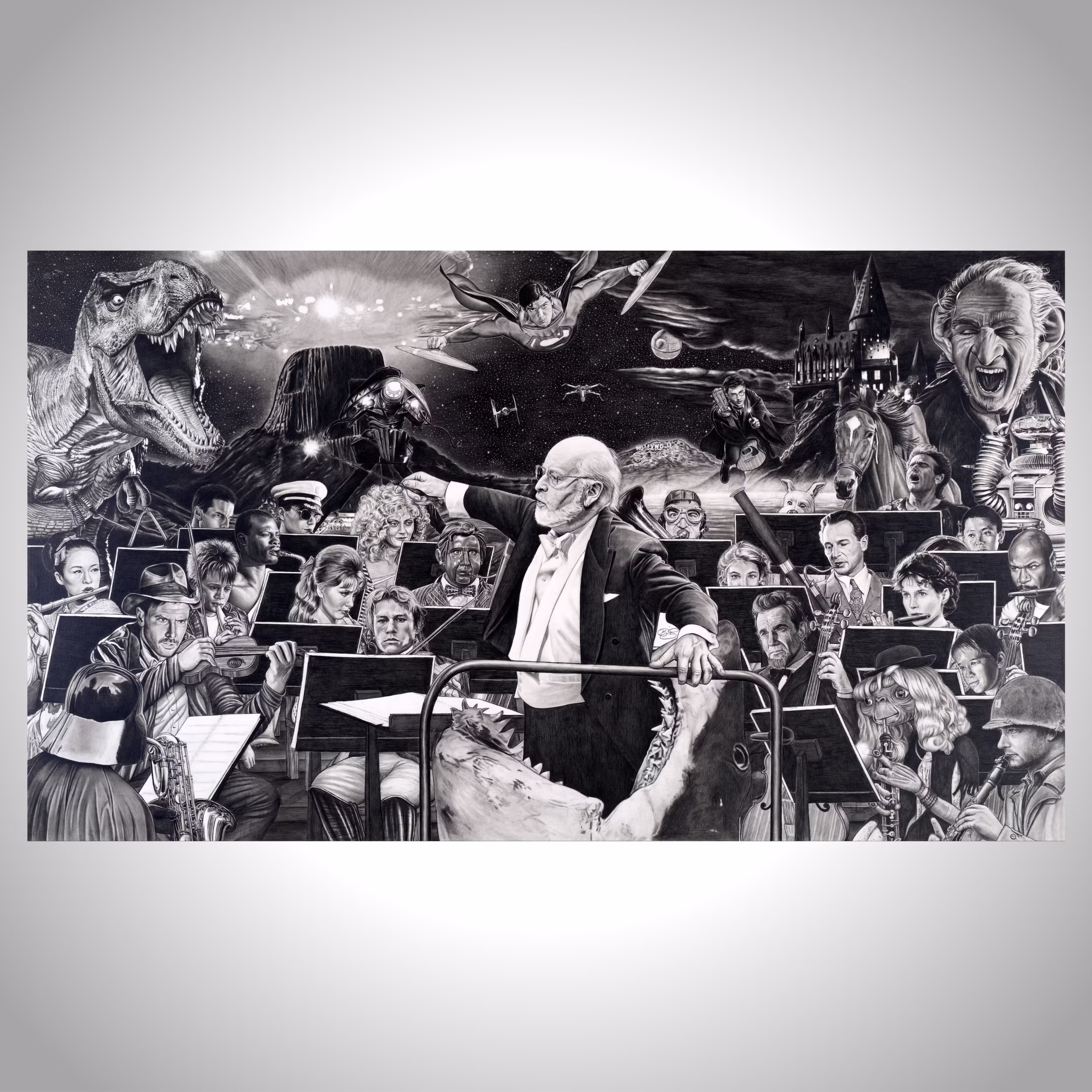 John Williams - "Johnny" Movie Score Artwork Music Fine Art Pencil Drawing Print 8.5x11" Or 11x17"