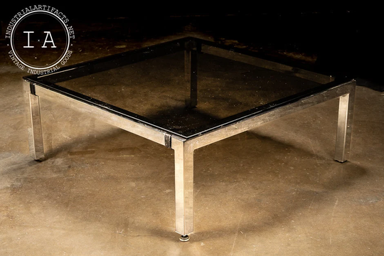 Mid Century Modern Chrome Coffee Table