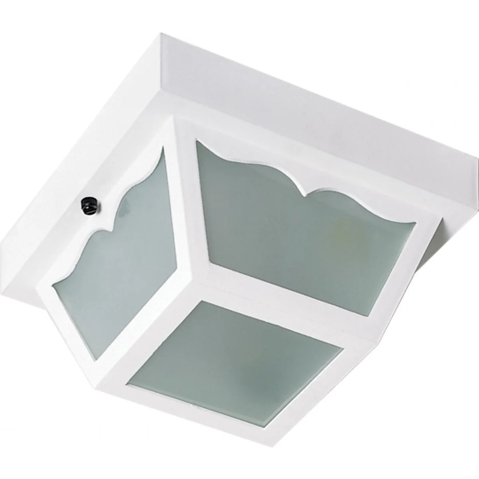 2-Light Poly Carport Flush