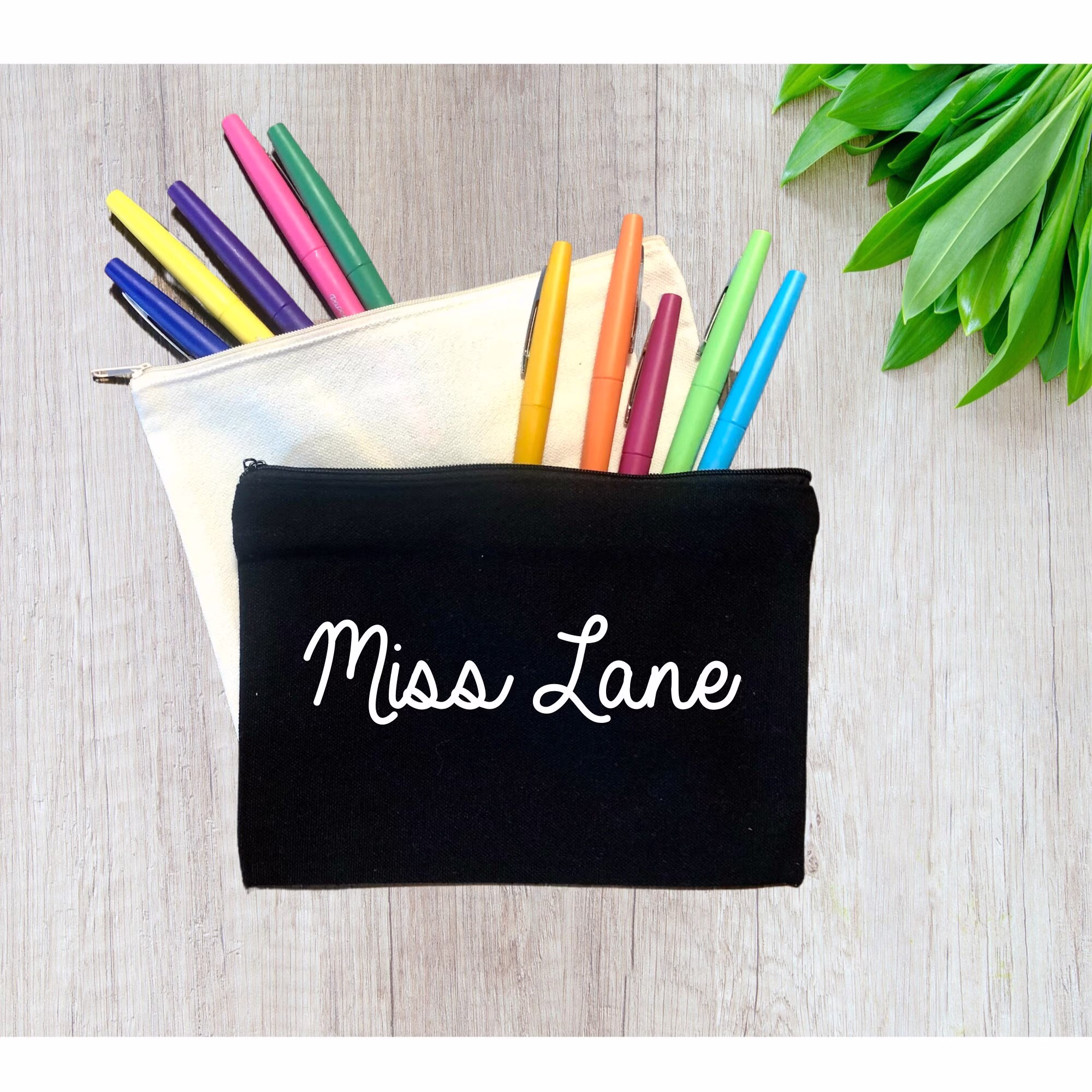 Personalized Teacher Pencil Pouches/Teacher Gift/Back To School/Pencil Case