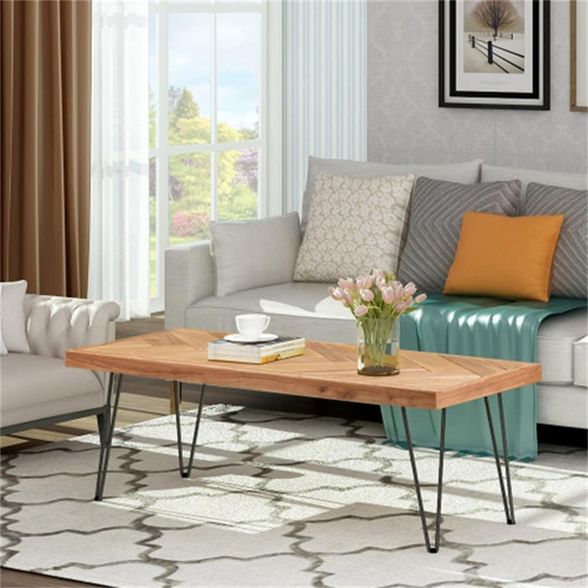 Modern Nature Rough Wood Tea Table/Cocktail Table/Coffee Table