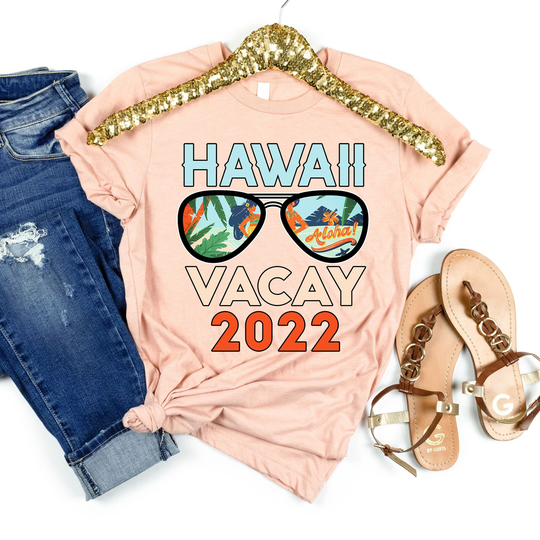 Sunglasses Hawaii Vacay 2022 Shirt, Summer Holiday Tee, Beach Traveler T-Shirt, Mode 2002 Bestie Matching Trips