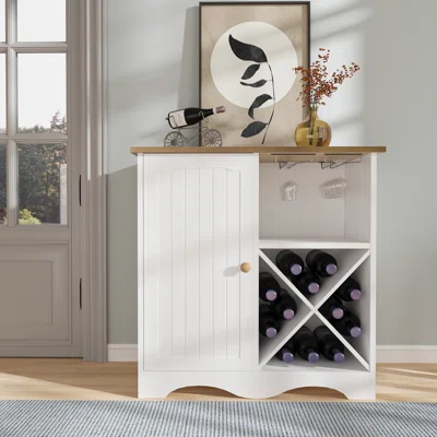 31.5'''' Wide Sideboard With Wine & Glass Rack