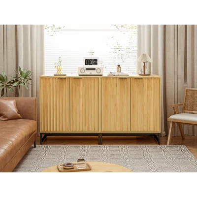 Emylie 31.5" Wide Bamboo Solid Wood Sideboard