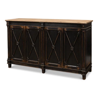 Marksman 66" Wide Pine Wood Sideboard