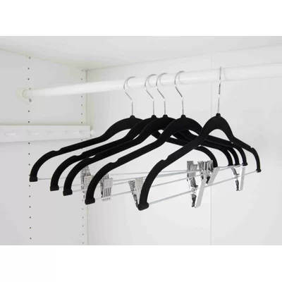 Merrill Velvet Hanger with Clips for Skirt/Pants