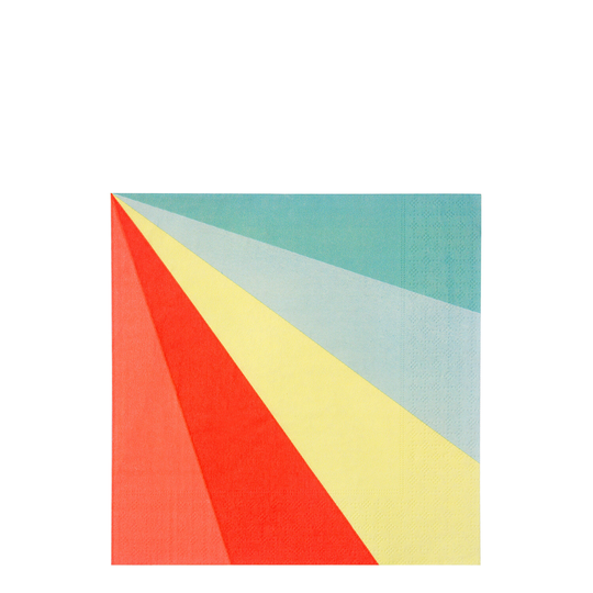 Rainbow Color Wheel Napkins/striped Napkin Party Art /Little Artist