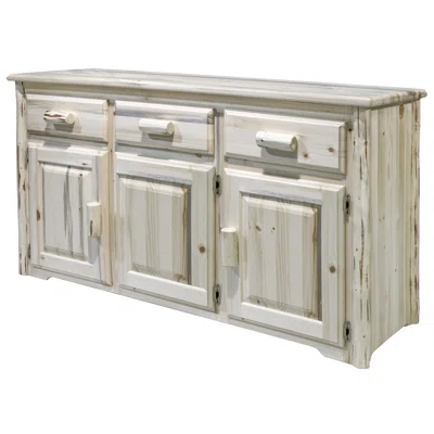 Tustin 55" Wide 3 Drawer Pine Wood Sideboard