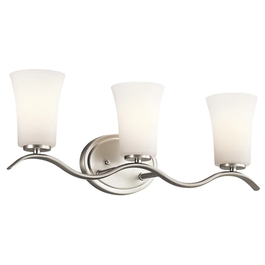 Kichler Lighting Armida Collection 3-light Brushed Nickel LED Bath/Vanity Light