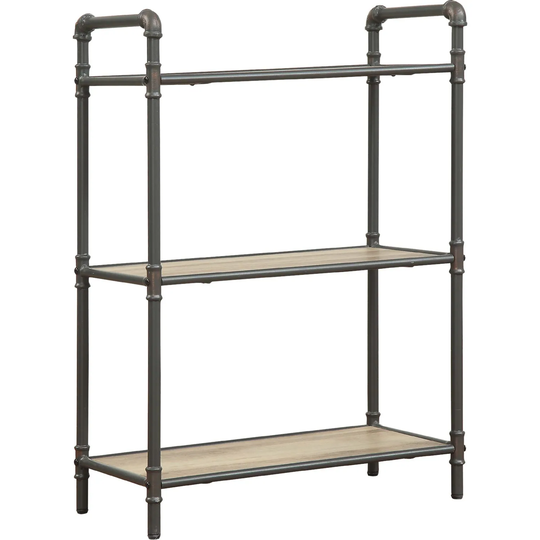 Rectangular 3 Tier Bookshelf in Antique Oak