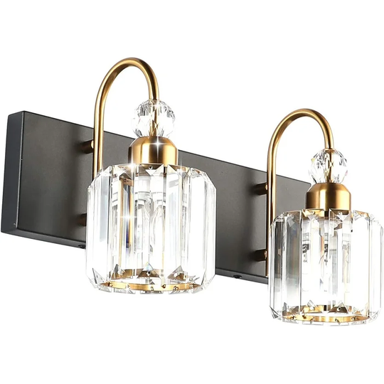 Indoor Crystal Wall Sconce 2-Packs - 2-Light