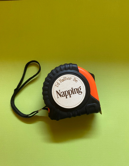 Personalized Tape Measure, I'd Rather Be, Gift For Him