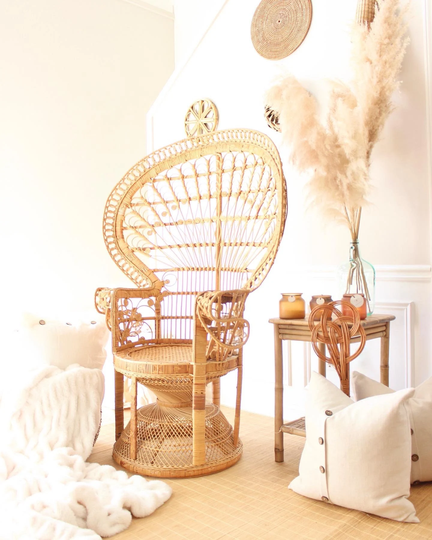 Emmanuel Peacock Chair || Rare 100% Authentic Vintage