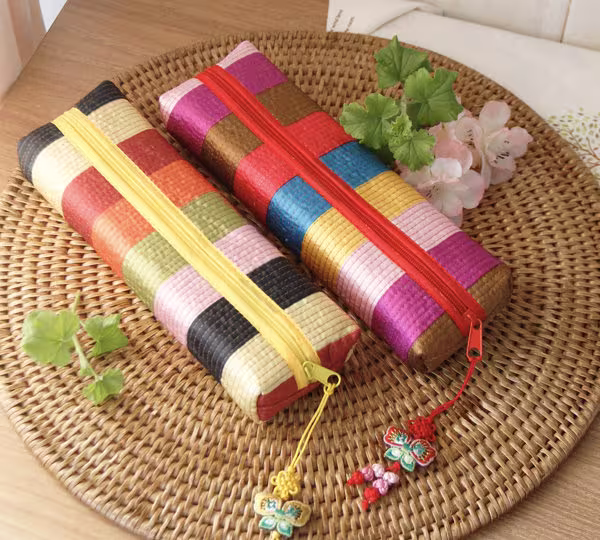 Korean Traditional Quilted Pencil Case