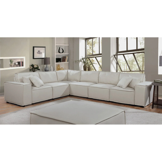Modular Linen Sectional Sofa