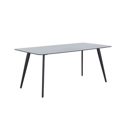 Black Artificial Stone Sintered Stone Dining Table 71 Inch