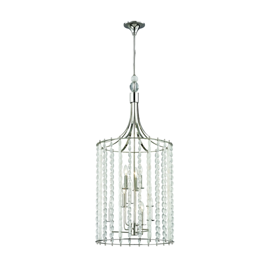 Hudson Valley Whitestone 9-light Polished Nickel Pendant