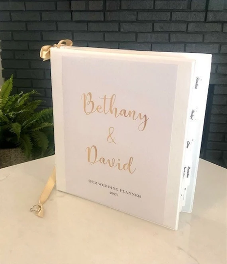 Personalized Wedding Planner Binder, Diy Book, Planning Engagement Gift, Organizer