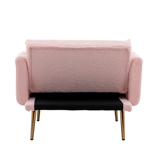 Tufted Chaise Padded Seat Lounge Chair Accent Chair Living Room, Chair & Ottoman Sets