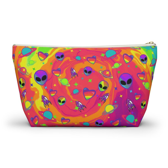 Neon Spacey Pouch, Cosmetic Bag, Pencil Case