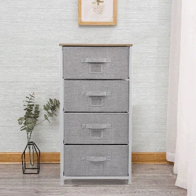 Simonson Fabric 4 Drawer Storage Chest