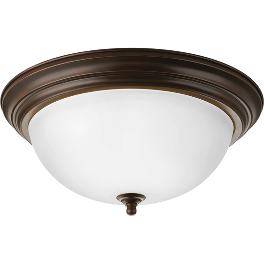 Progress Lighting 3-light Antique Bronze Flush Mount Fixture