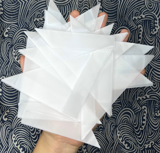 10Pcs10.5cm10.5cmButterfly Triangle Envelope | Butterfly in The Picture Just For Display Tracing Paper, Insect Collection, Father's Day