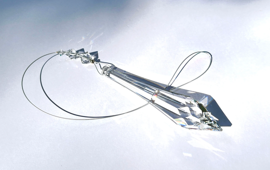 Large 100mm | 4" Swarovski Crystal Pencil Drop Suncatcher, Huge Stunning Rainbow Maker - Anastasia Ii