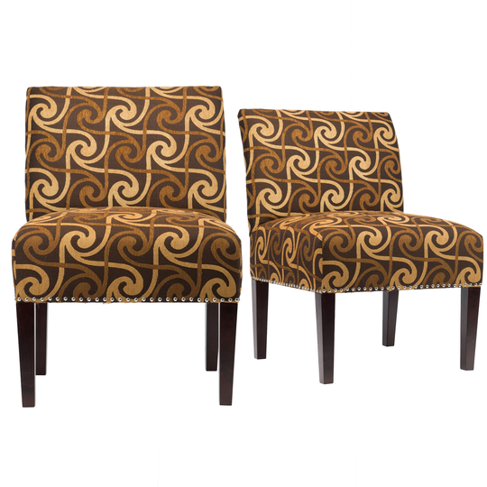 Samantha Upholstered Living Room Slipper Chair