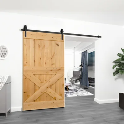 Standard Single Barn Door Hardware Kit 96 in. Track Length