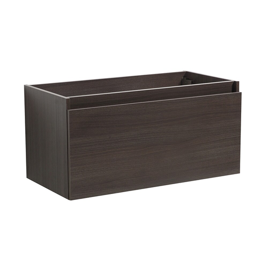 Fresca Mezzo 36" Gray Oak Wall Hung Modern Bathroom Cabinet
