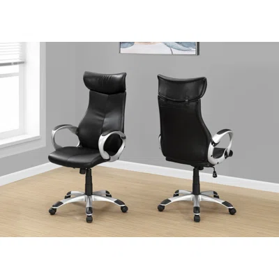 Office Chair, Adjustable Height, Swivel, Ergonomic, Armrests, Computer Desk