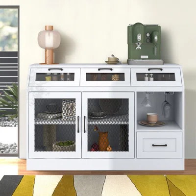 54" Wide 4 Drawer Sideboard