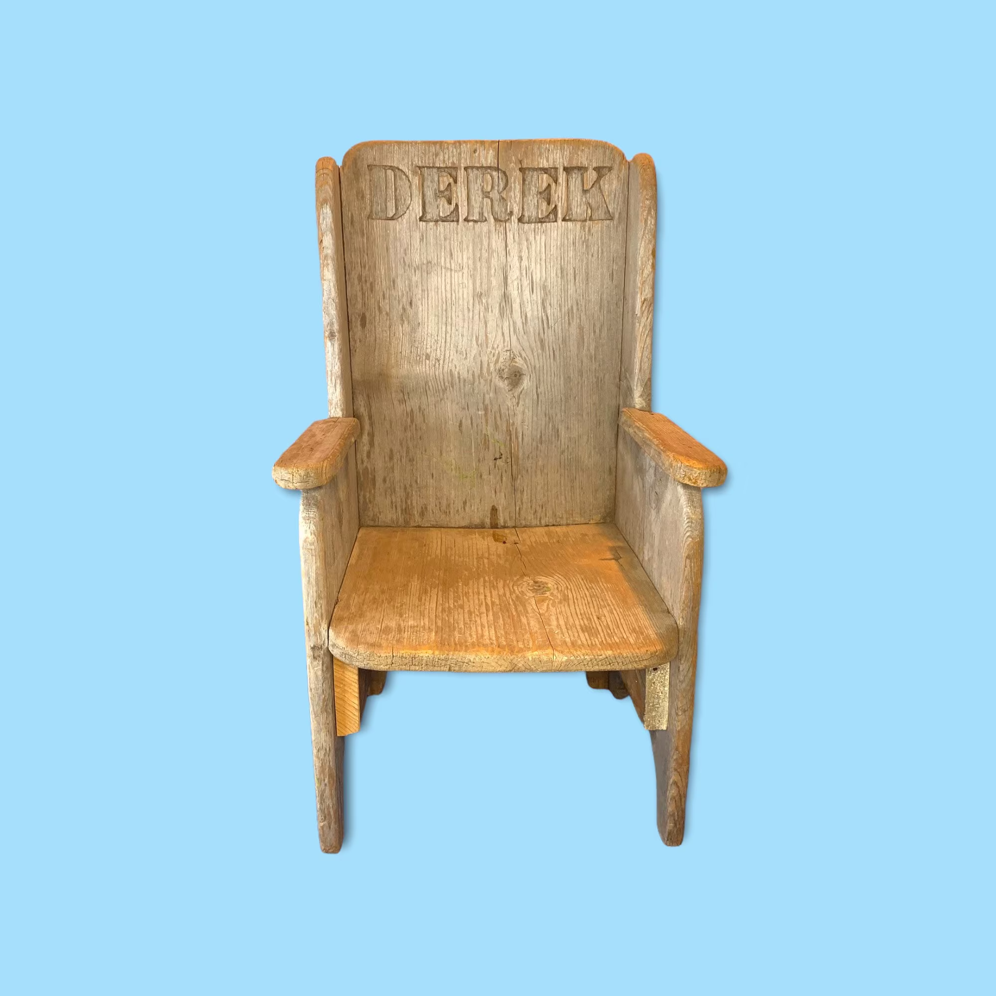 Vintage Hand Made Wooden Children's Chair