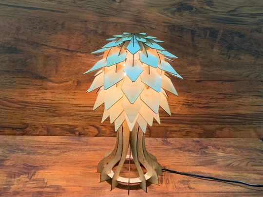 Side Table Lamp, Bedside Night Light, Mid Century Farmhouse Vintage/Retro Desk Lamp